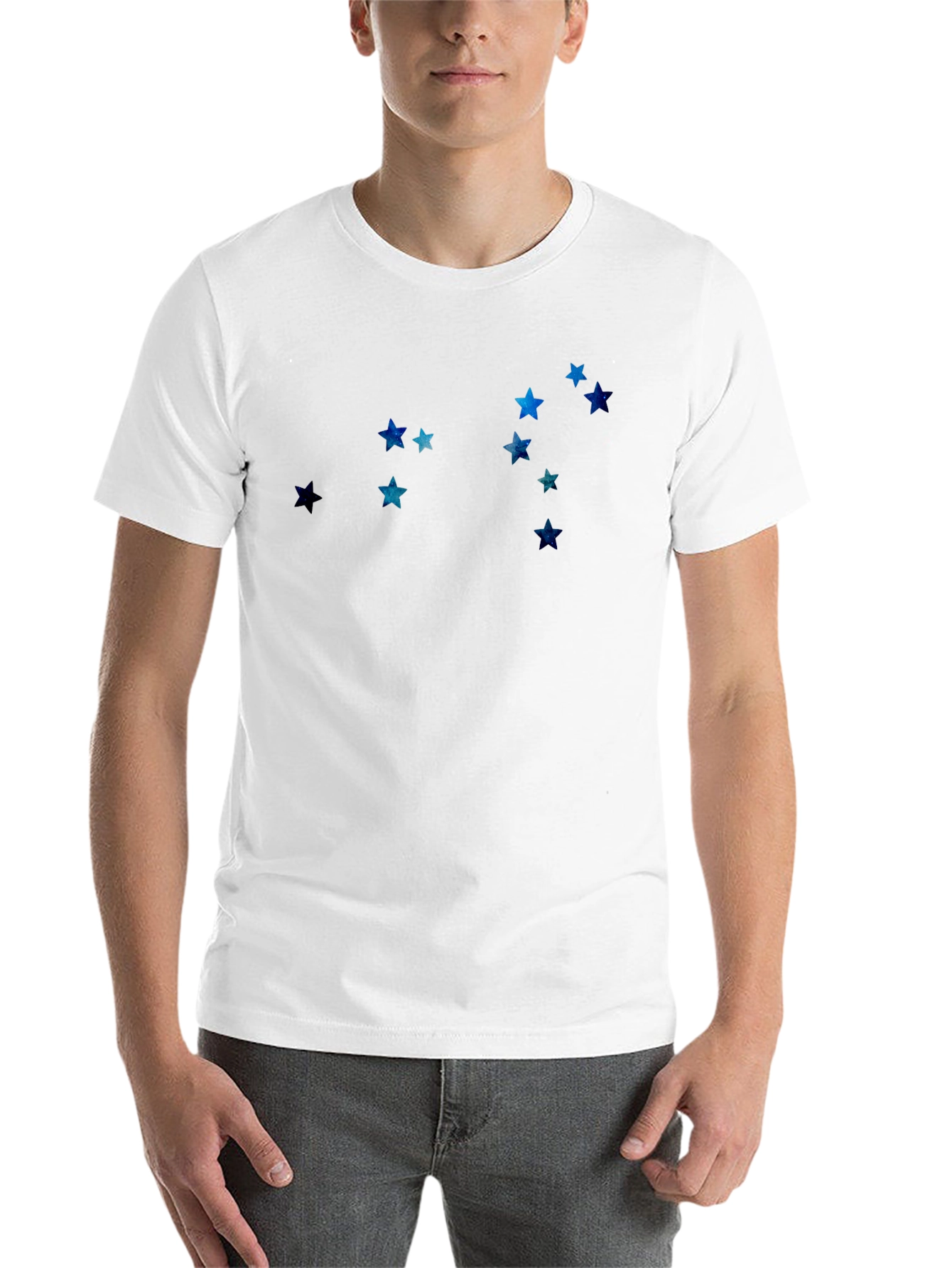 Celestial Star Constellation Black Tee