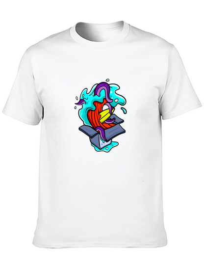 Mens Black Graphic T-Shirt - Box Creature