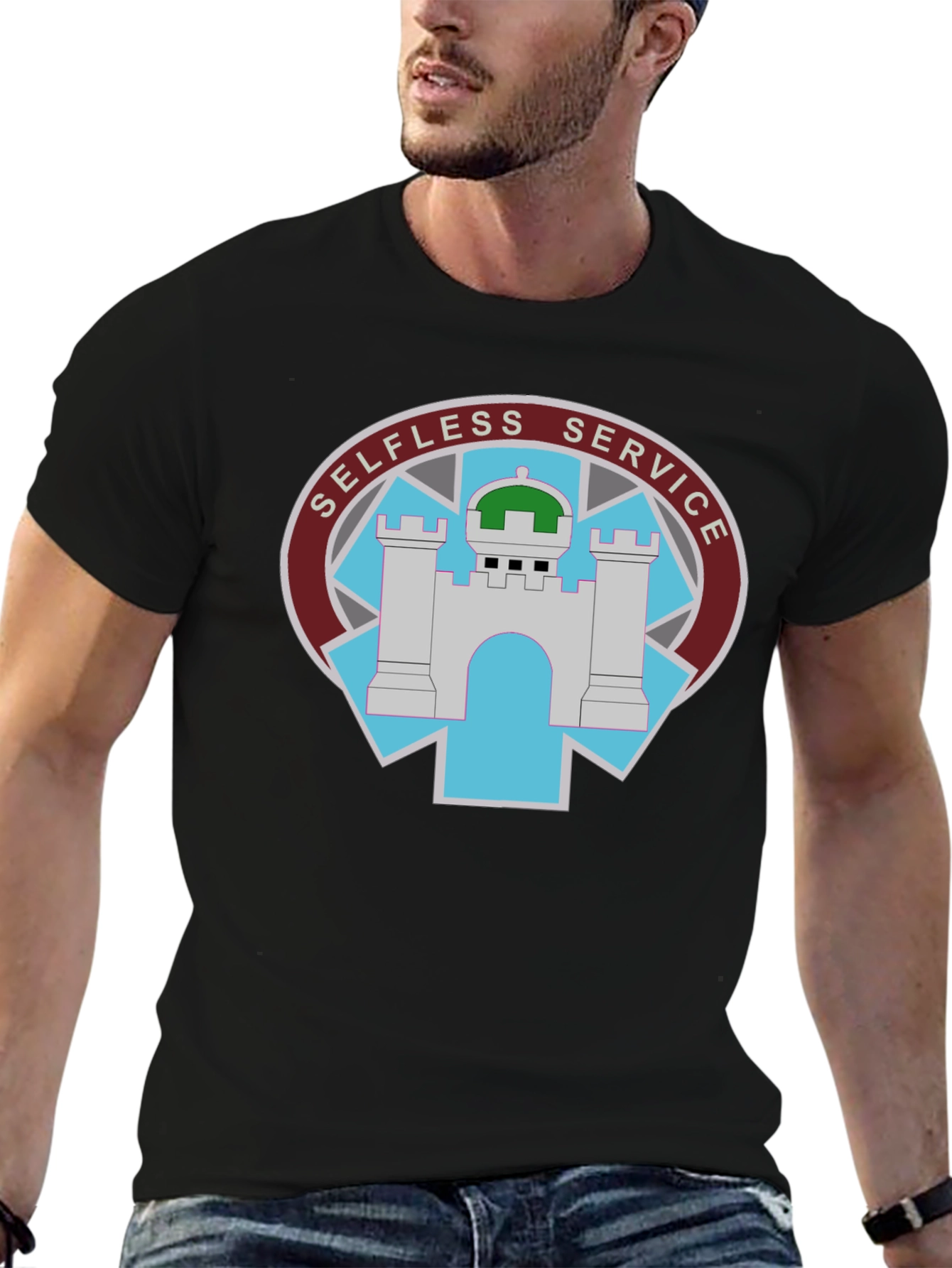 Selfless Service Black T-Shirt