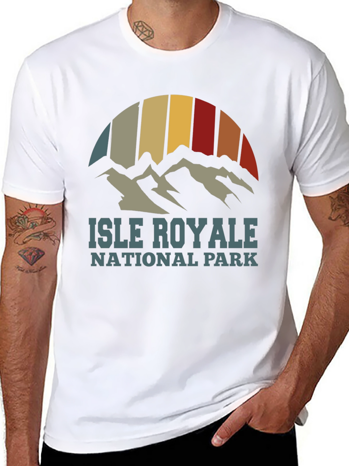 Isle Royale National Park T-Shirt Retro Style
