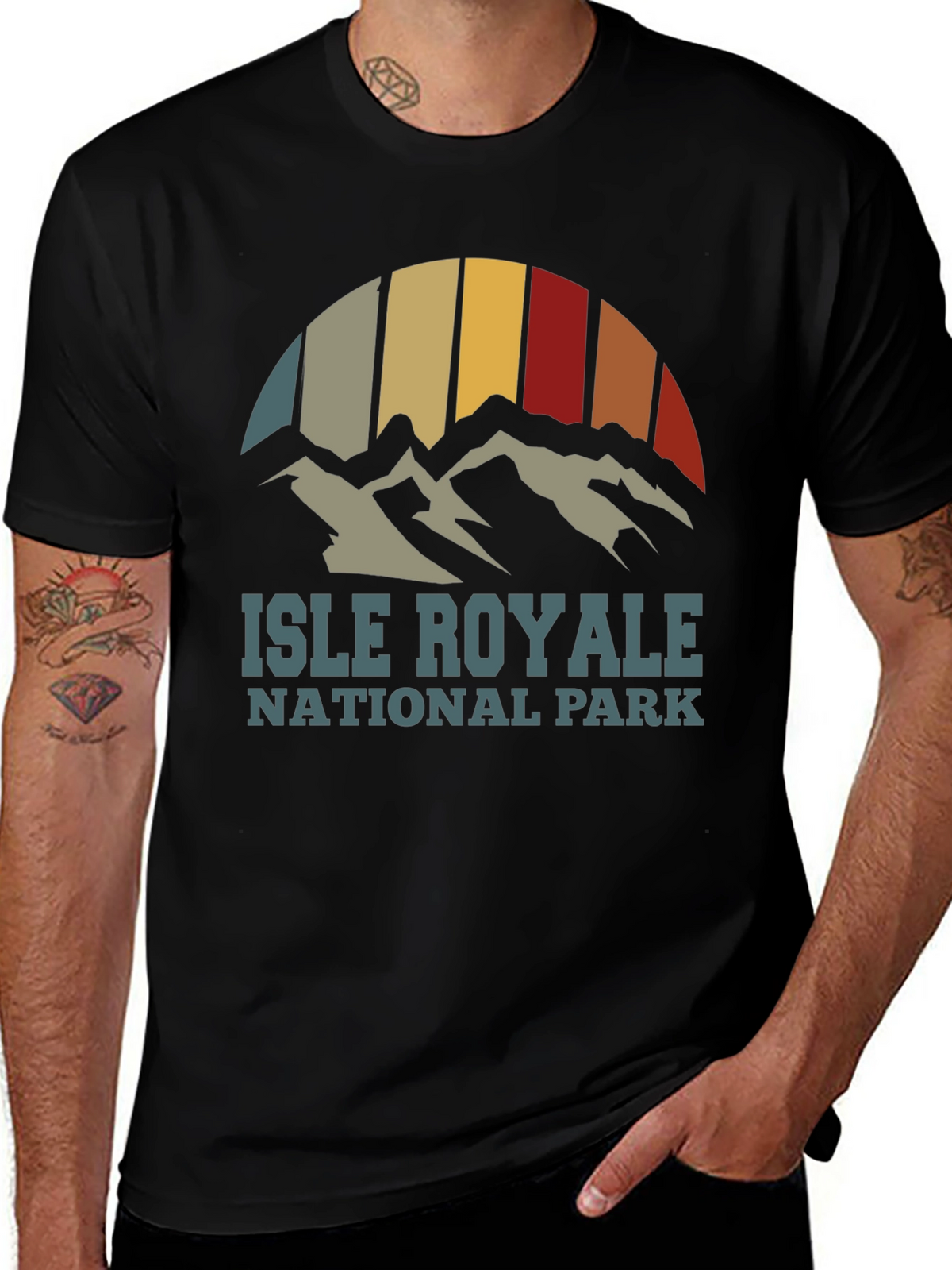 Isle Royale National Park T-Shirt Retro Style