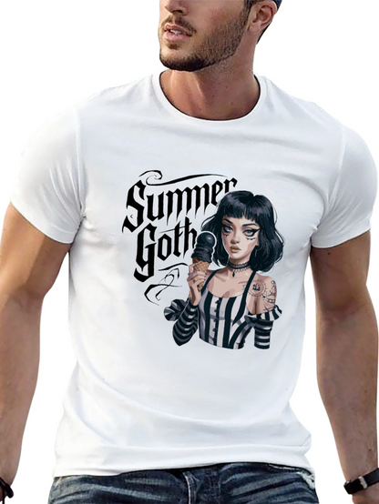 Summer Goth T-Shirt: Ice Cream Girl Tee