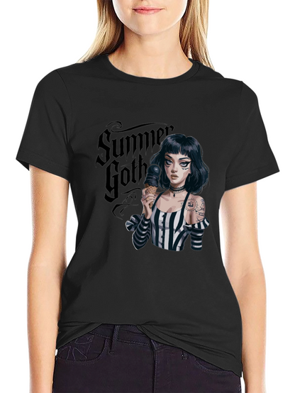 Summer Goth T-Shirt: Ice Cream Girl Tee