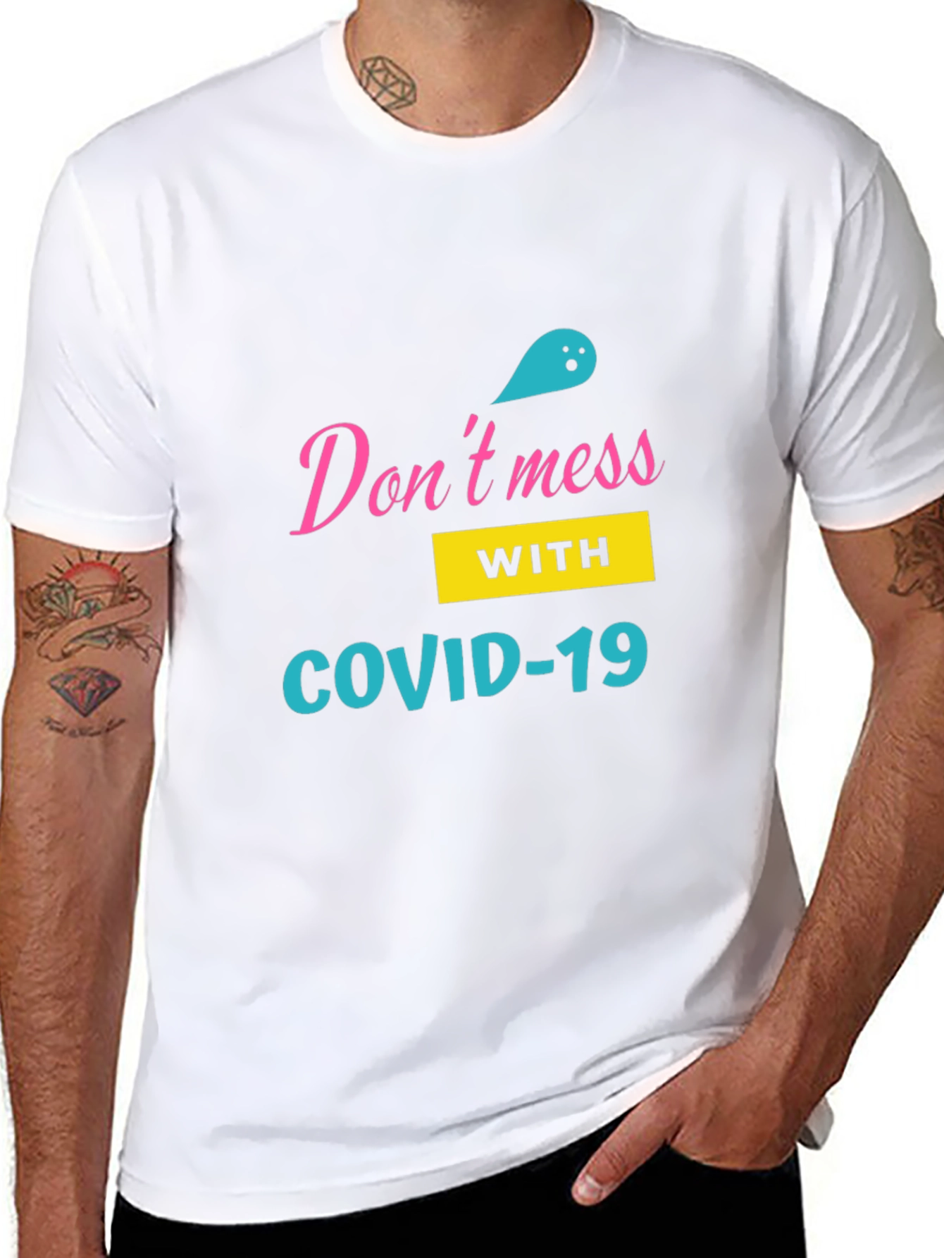 Dont Mess with COVID-19 Black T-Shirt