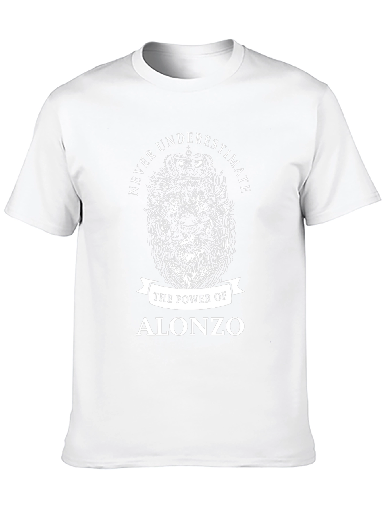 Never Underestimate Alonzo Lion Graphic T-Shirt