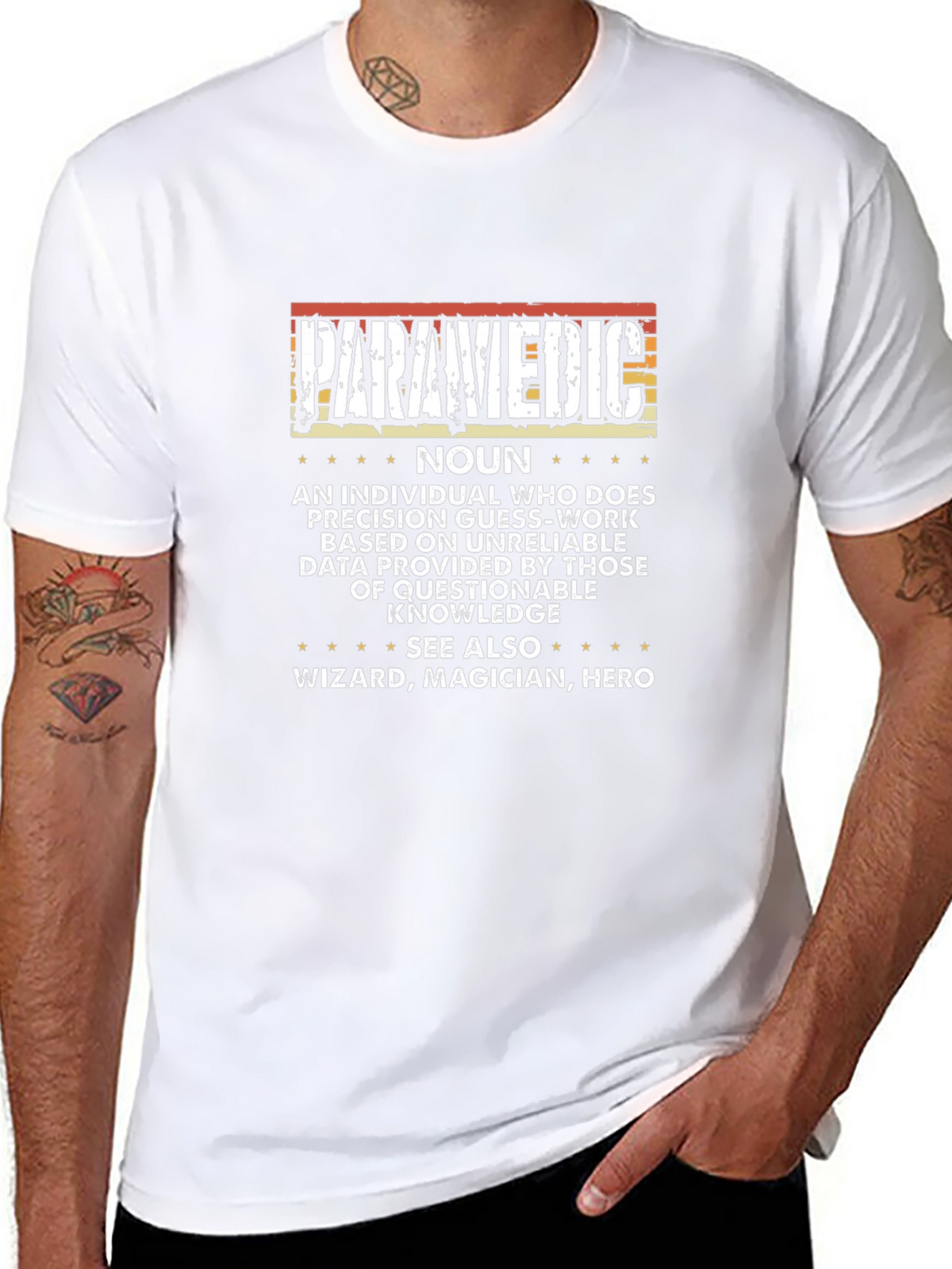 Paramedic Definition T-Shirt - Hero Wizard Magician