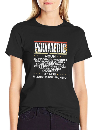 Paramedic Definition T-Shirt - Hero Wizard Magician