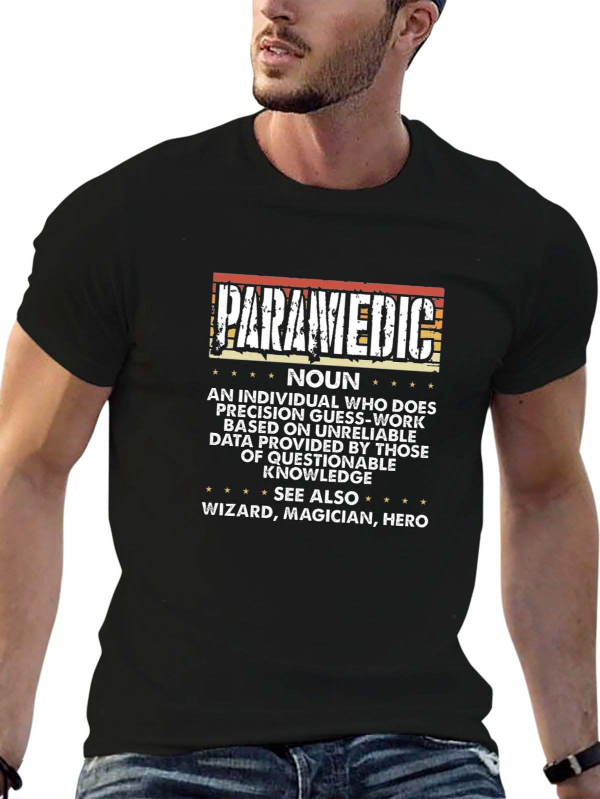 Paramedic Definition T-Shirt - Hero Wizard Magician