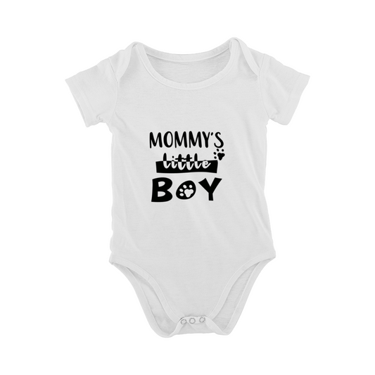 Mommy¡¯s Little Boy Paw Print Soft Infant Onesie For Baby Boys
