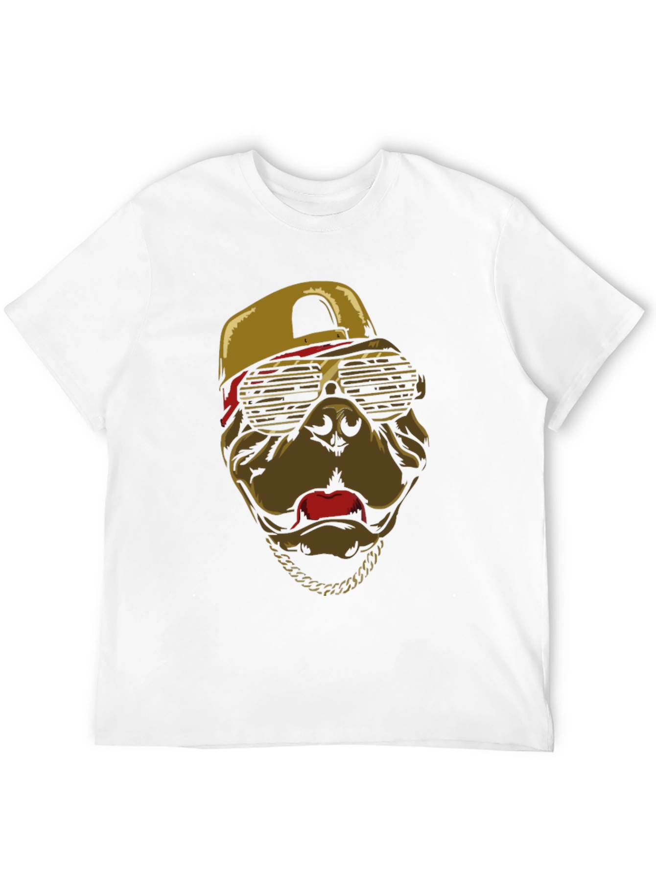Cool Dog T-Shirt with Cap & Chain