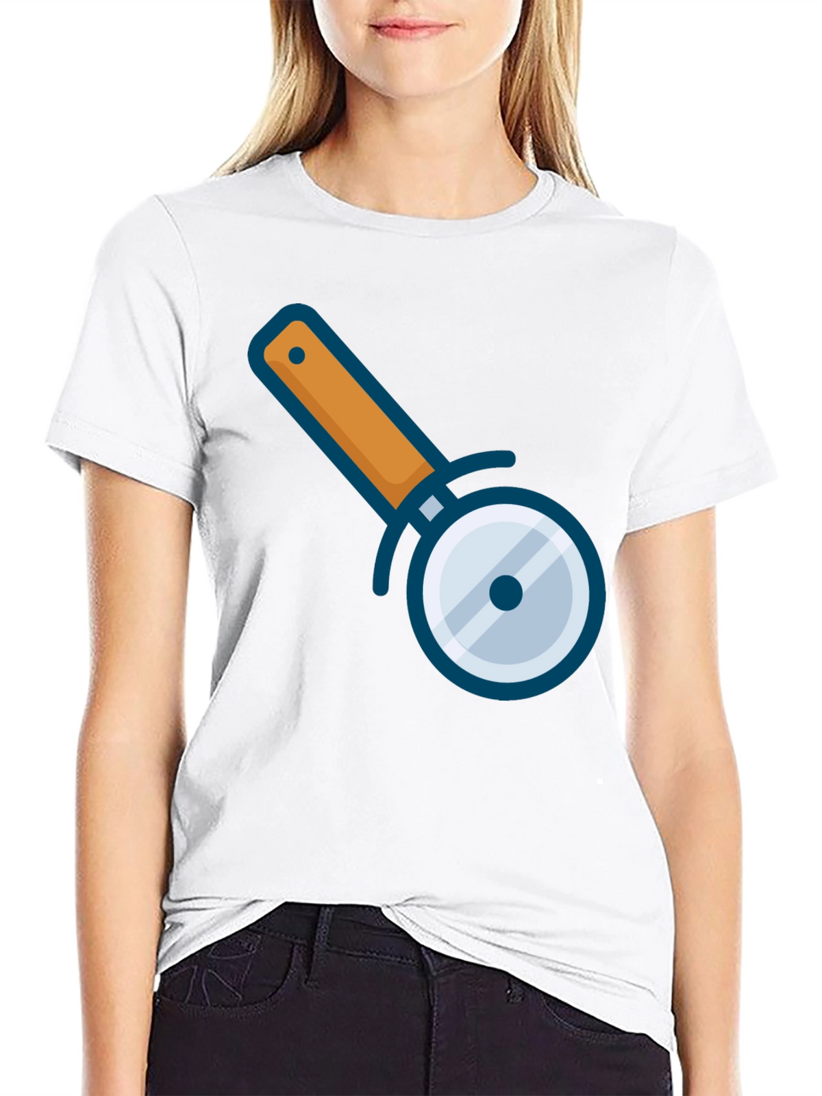 Pizza Cutter Graphic T-Shirt