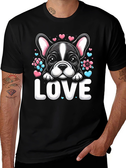 Love Bulldog Graphic T-Shirt