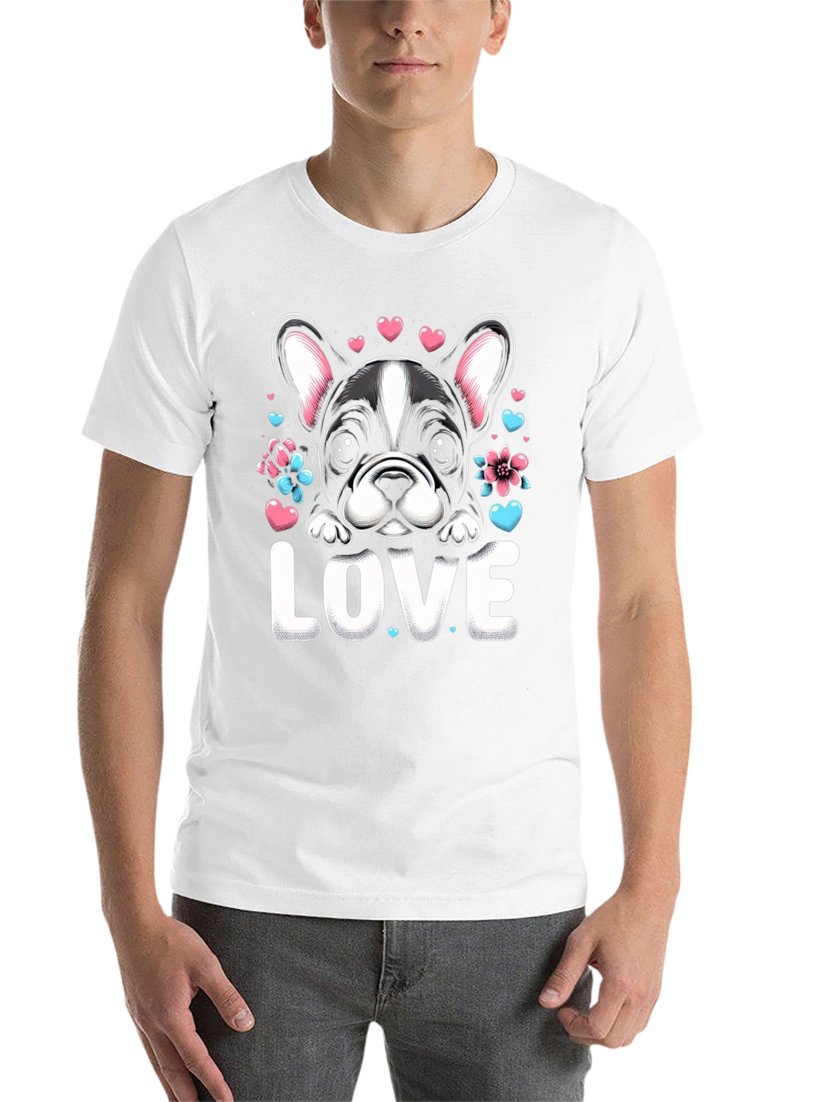 Love Bulldog Graphic T-Shirt
