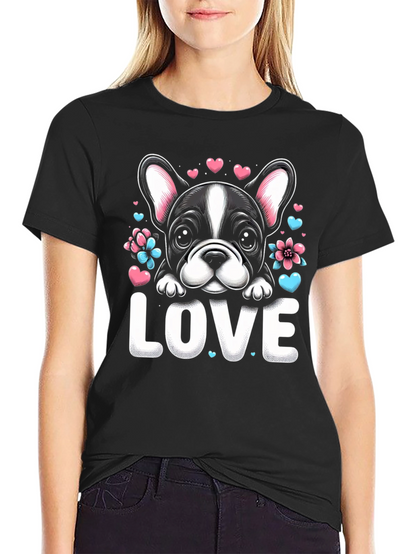 Love Bulldog Graphic T-Shirt
