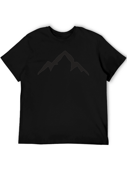 Mens Black Mountain Peak Graphic Tee