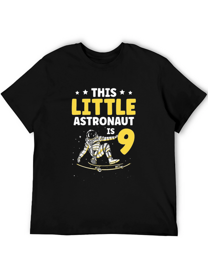 Astronaut Skateboard Birthday T-Shirt