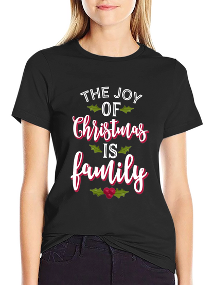 Joy of Christmas Family Holiday T-Shirt