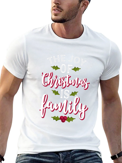 Joy of Christmas Family Holiday T-Shirt