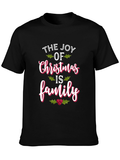 Joy of Christmas Family Holiday T-Shirt