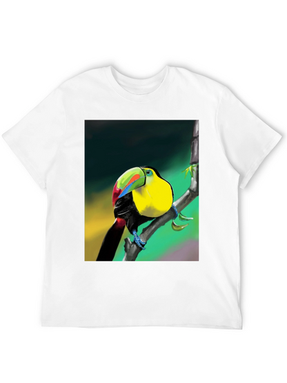 Tropical Toucan Graphic T-Shirt - Vibrant Bird Design