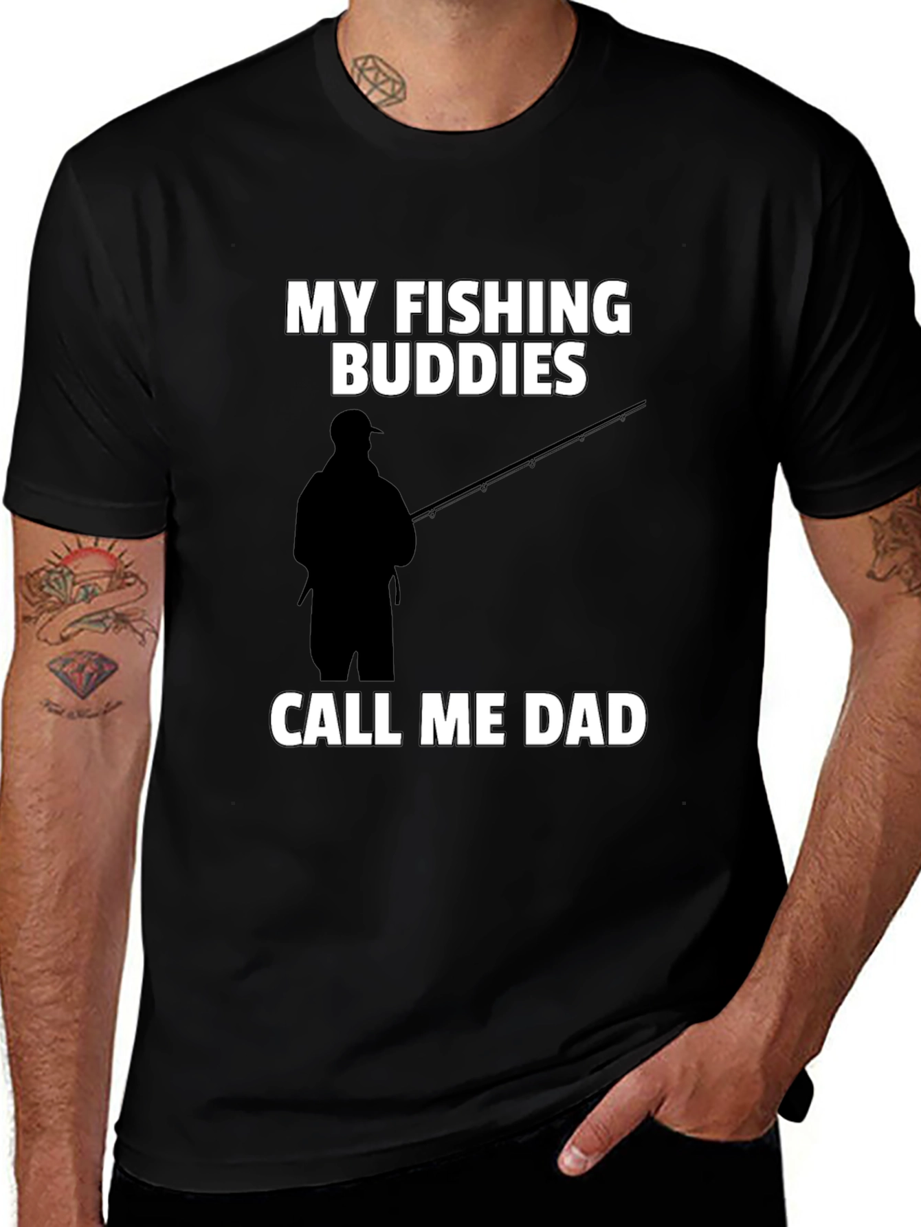 Fishing Buddies Dad Graphic Tee