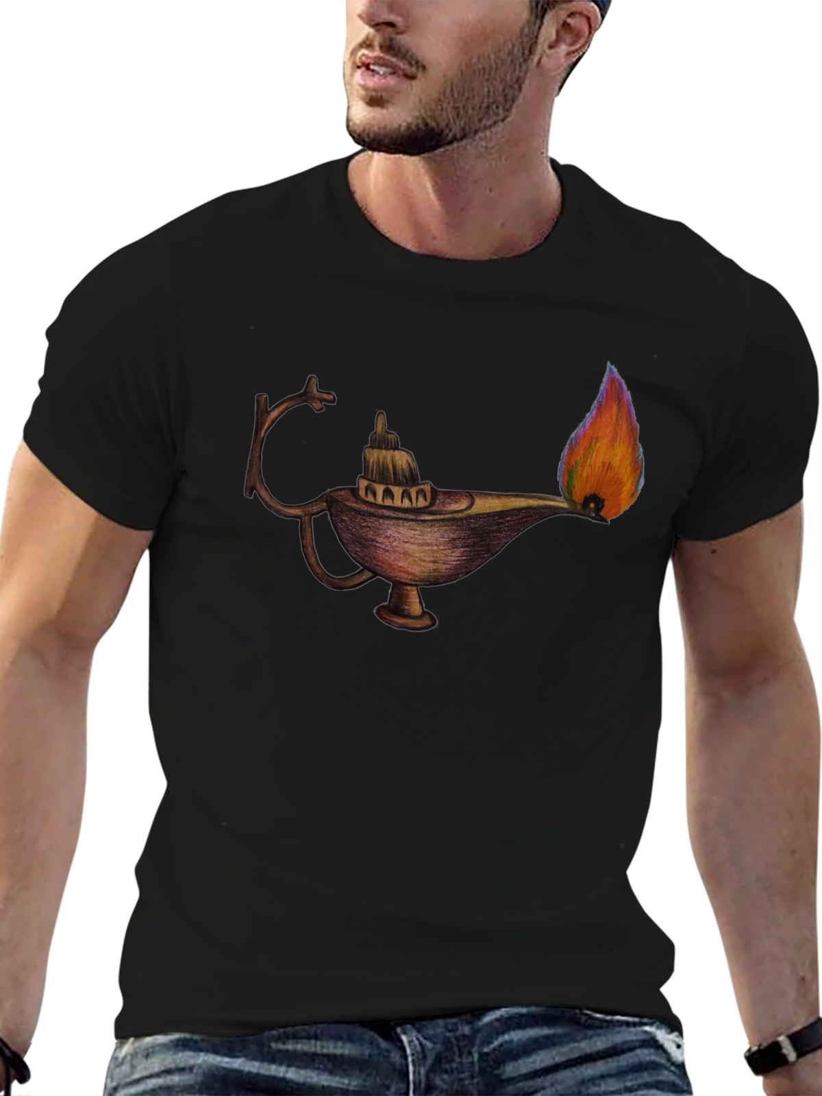Magic Lamp Graphic T-Shirt - Wish Come True!
