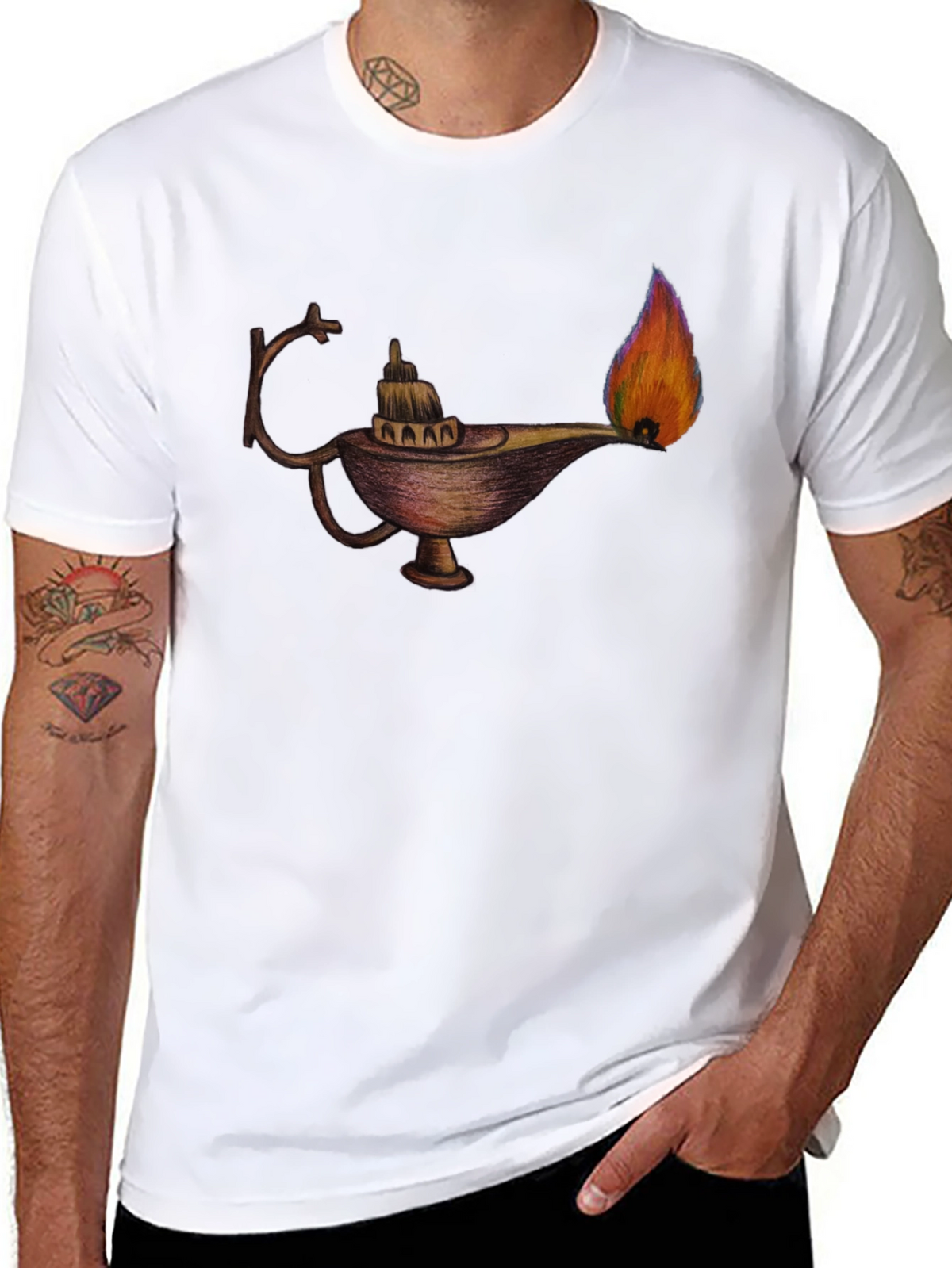 Magic Lamp Graphic T-Shirt - Wish Come True!