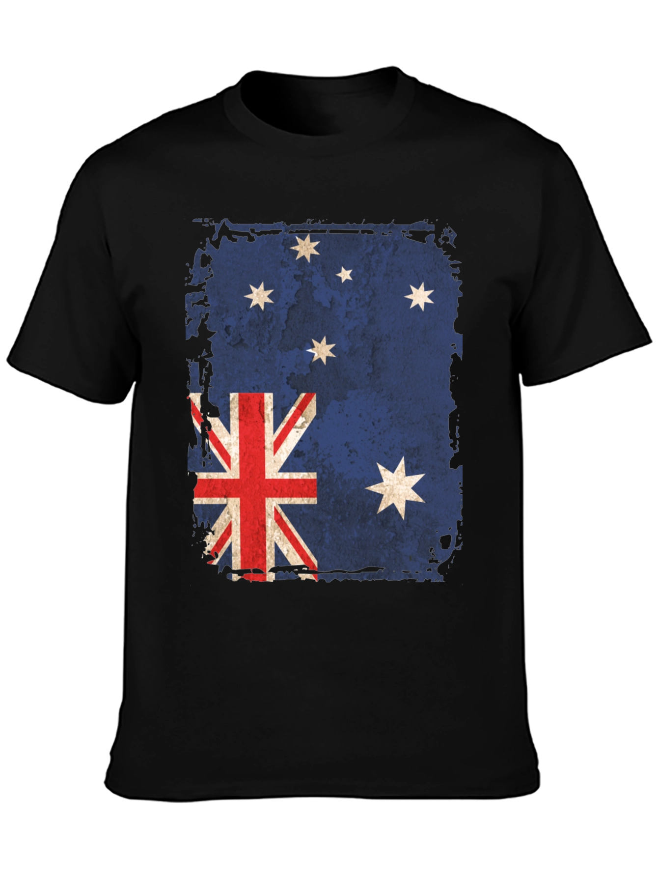 Distressed Australian Flag Graphic T-Shirt
