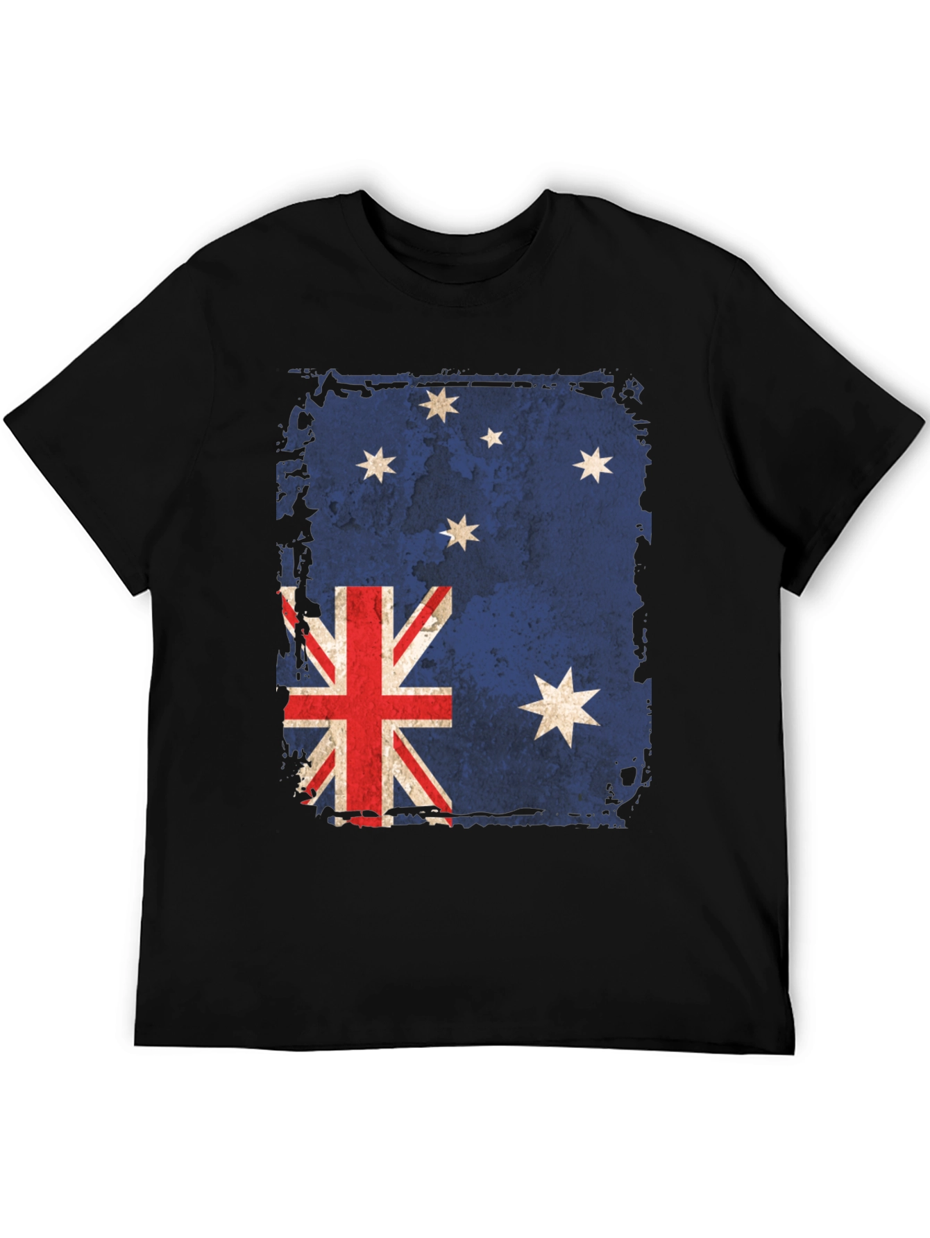 Distressed Australian Flag Graphic T-Shirt