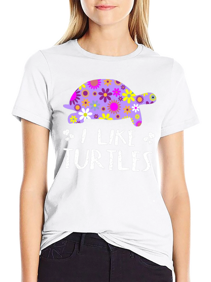 I Like Turtles Graphic T-Shirt