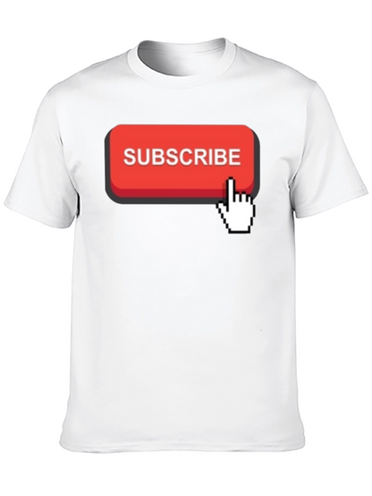 Subscribe Button Graphic T-Shirt
