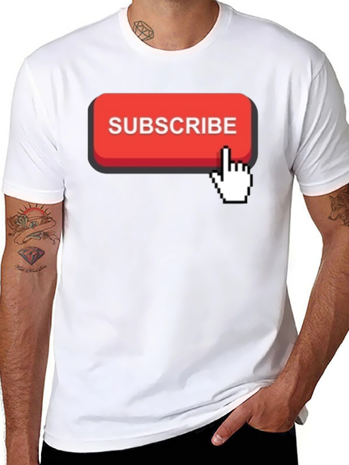 Subscribe Button Graphic T-Shirt