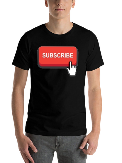 Subscribe Button Graphic T-Shirt