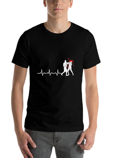 Boxing Heartbeat T-Shirt - Fight Life Tee