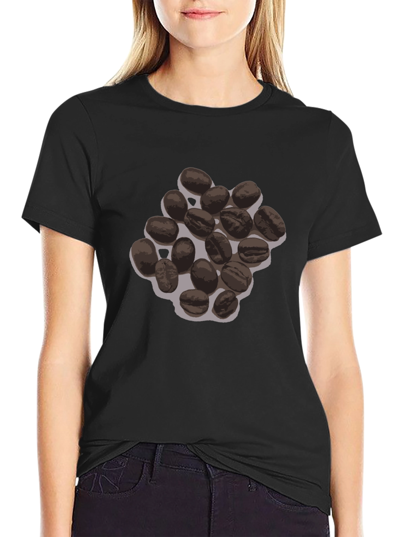 Coffee Bean T-Shirt - Black Graphic Tee