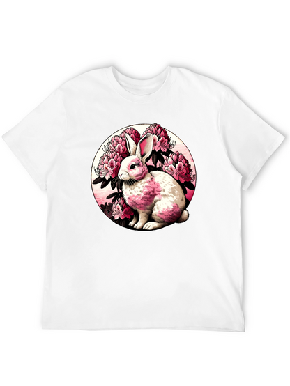 Rabbit Floral Graphic Tee