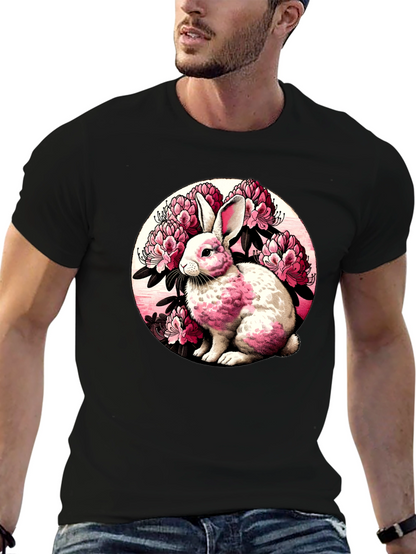 Rabbit Floral Graphic Tee