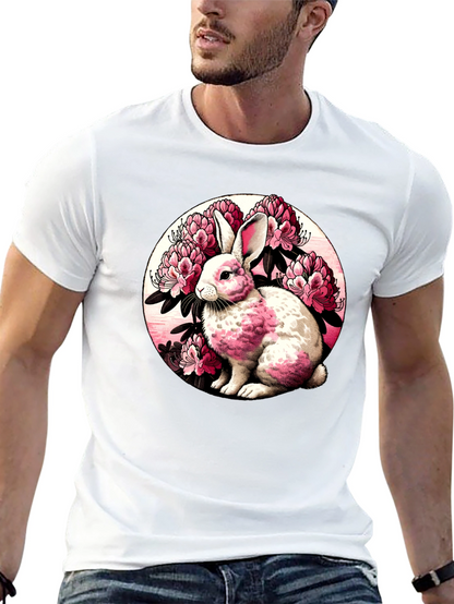 Rabbit Floral Graphic Tee