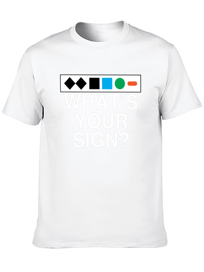 Whats Your Sign T-Shirt - Ski Trail Difficulty