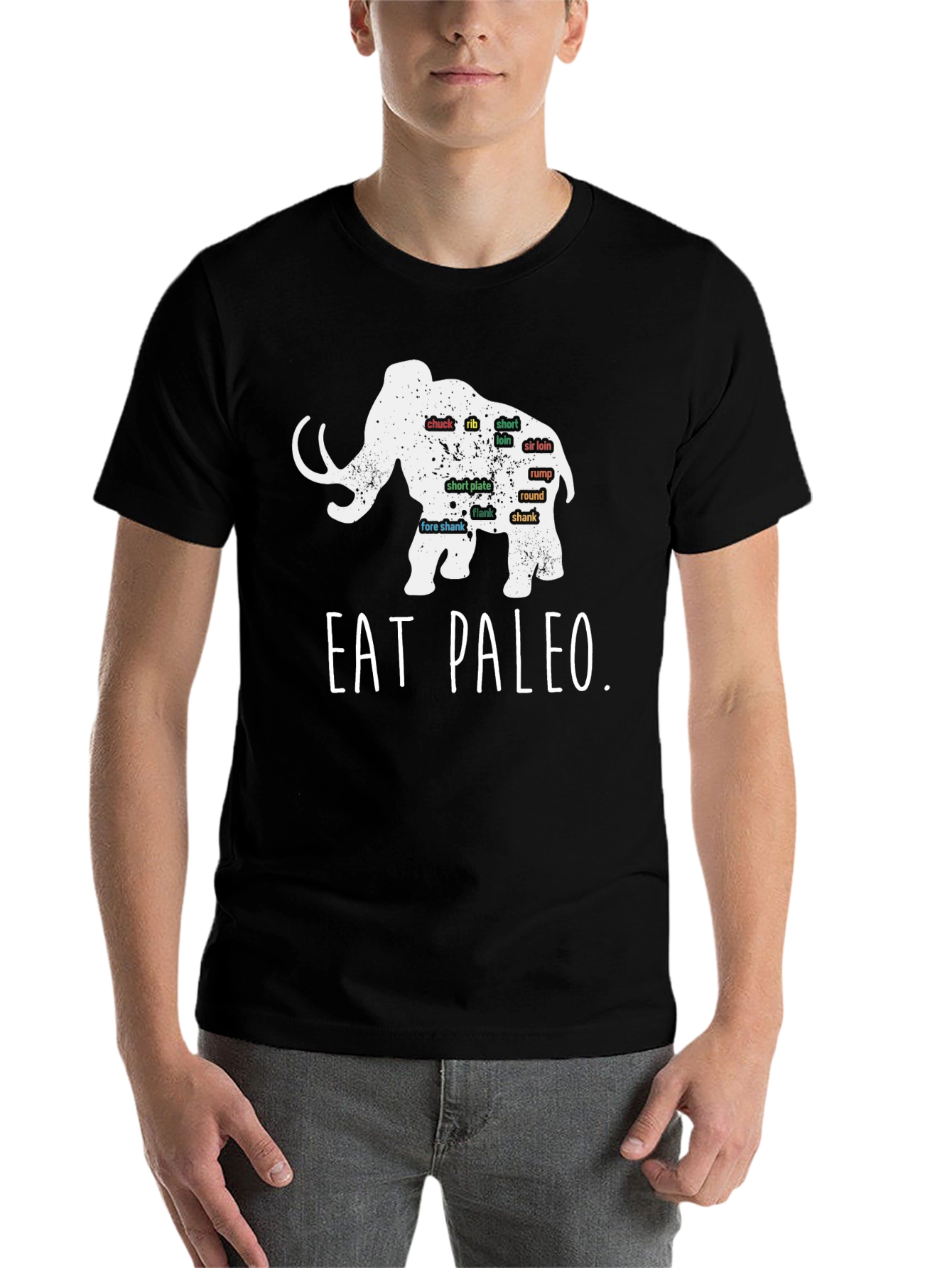 Eat Paleo Mammoth Meat Cuts T-Shirt