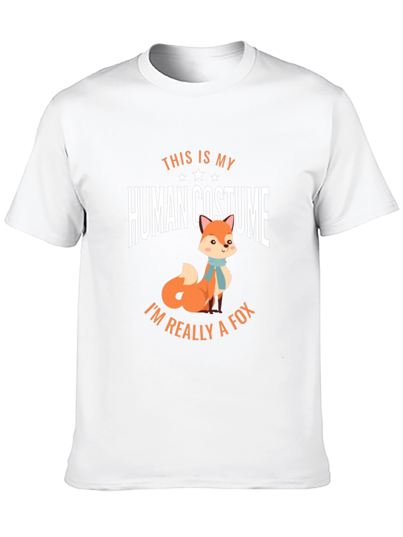 Funny Human Costume Fox T-Shirt