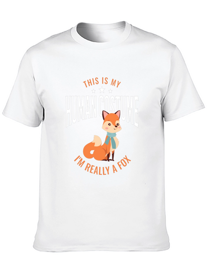 Funny Human Costume Fox T-Shirt