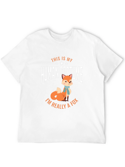 Funny Human Costume Fox T-Shirt