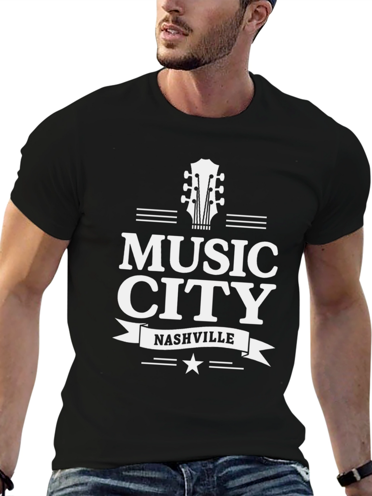 Music City Nashville T-Shirt - Graphic Tee