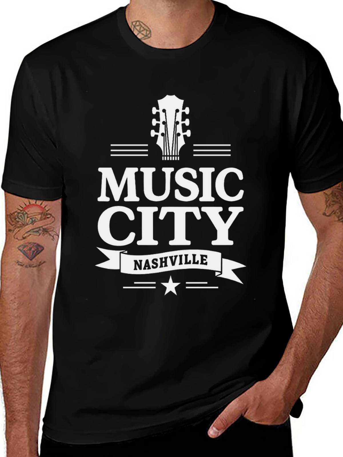 Music City Nashville T-Shirt - Graphic Tee
