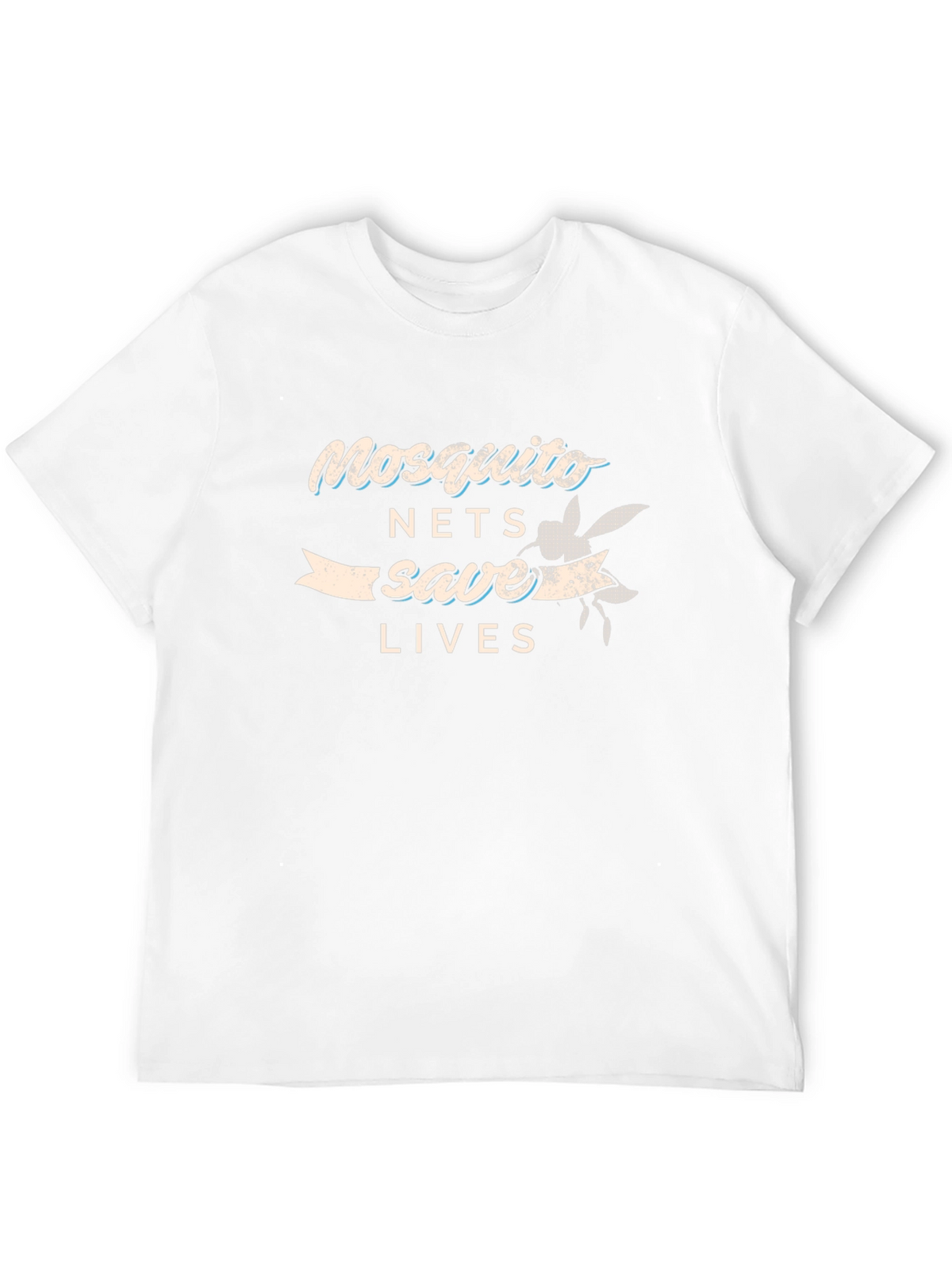 Mosquito Nets Save Lives Graphic Tee - Black Cotton