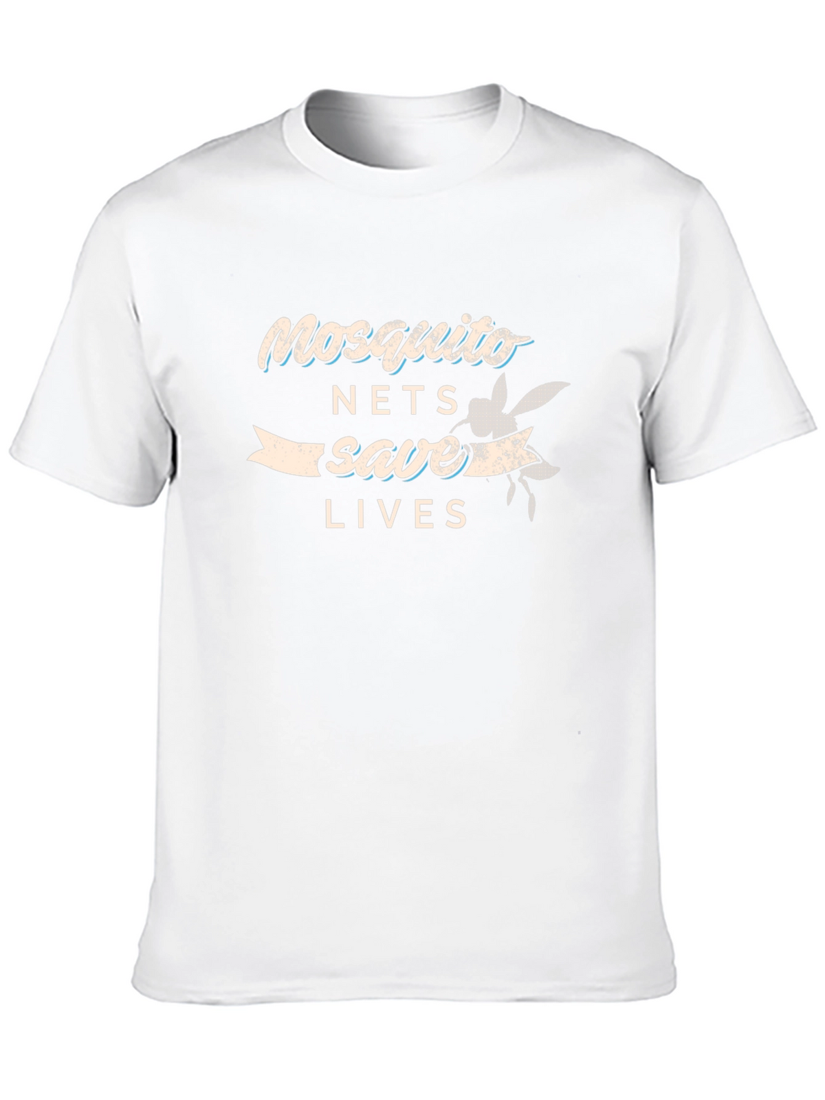 Mosquito Nets Save Lives Graphic Tee - Black Cotton