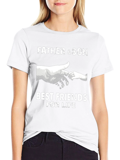 Father & Son Best Friends T-Shirt - Black