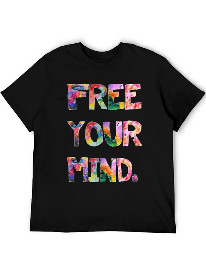Free Your Mind Tie-Dye Graphic T-Shirt
