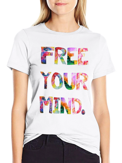 Free Your Mind Tie-Dye Graphic T-Shirt